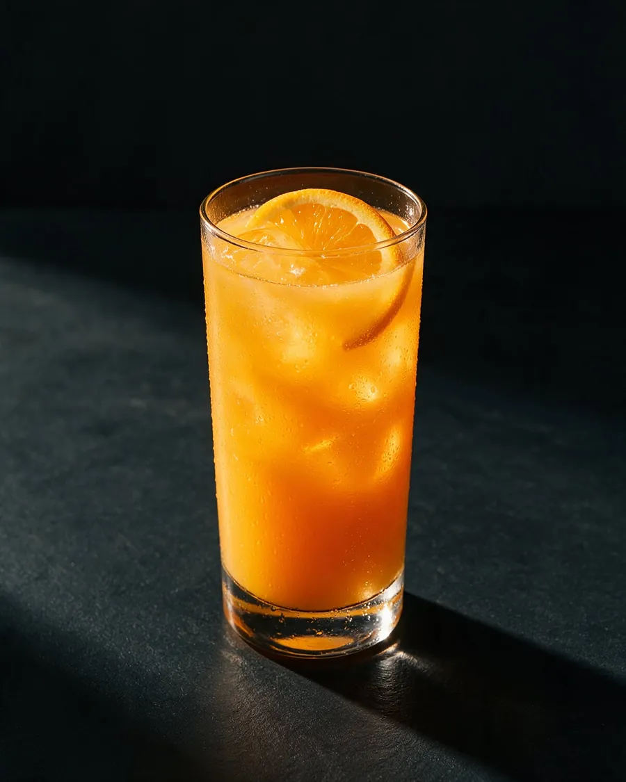 Orange Screwdriver i highballglas med is och en apelsinskiva